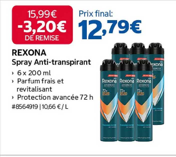 REXONA Spray Anti-transpirant