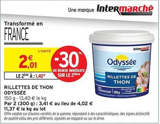 RILLETTES DE THON ODYSSÉE