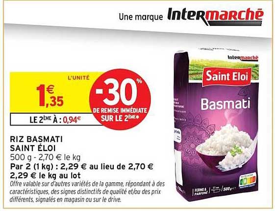 RIZ BASMATI SAINT ÉLOI