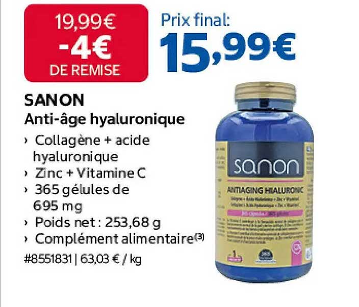 SANON Anti-âge hyaluronique