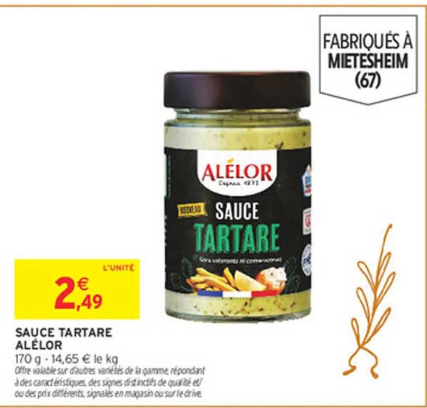 SAUCE TARTARE ALÉLOR