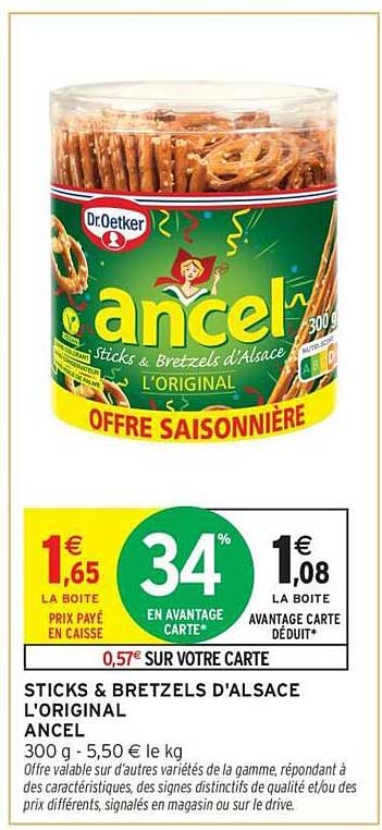 STICKS & BRETZELS D'ALSACE L'ORIGINAL ANCEL