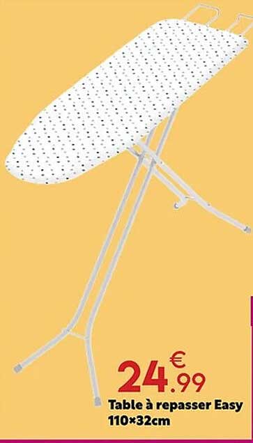 Table à repasser Easy 110×32cm