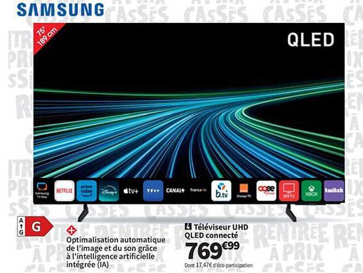 Téléviseur UHD QLED connecté