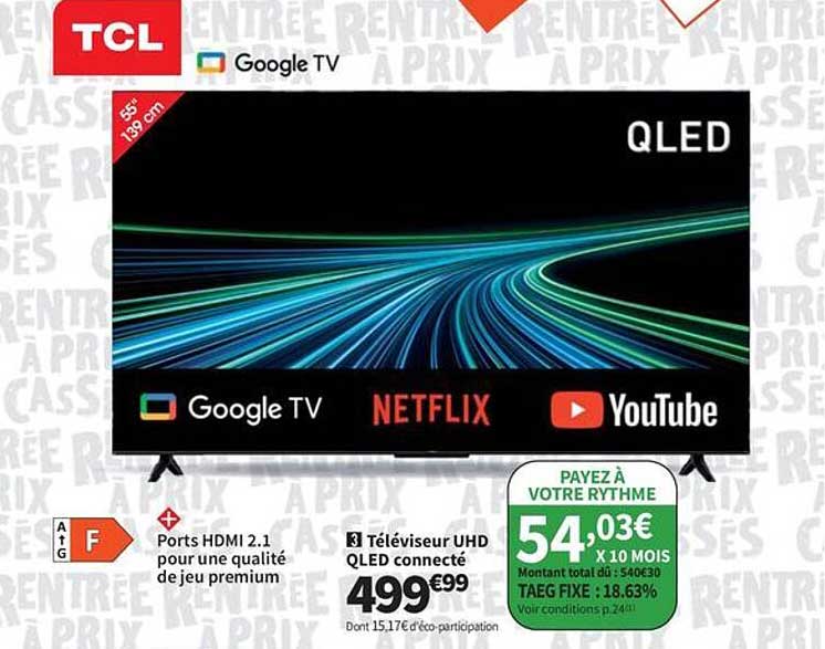 Téléviseur UHD QLED connecté