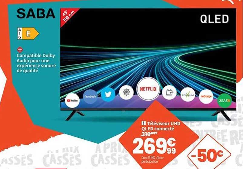 Téléviseur UHD QLED connecté