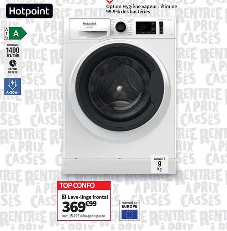 Top Confo Lave-linge frontal