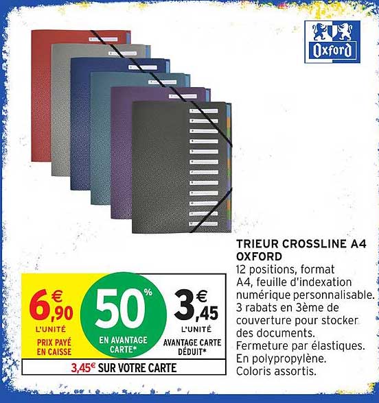 TRIEUR CROSSLINE A4 OXFORD