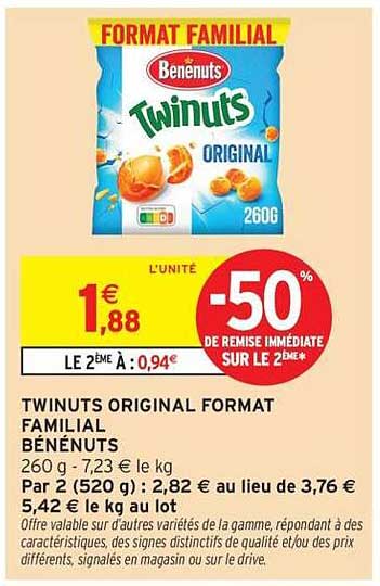 TWINUTS ORIGINAL FORMAT FAMILIAL BÉNÉNUTS