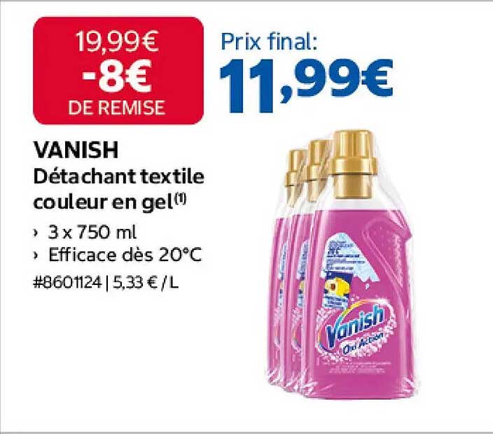 VANISH Détachant textile couleur en gel(1)