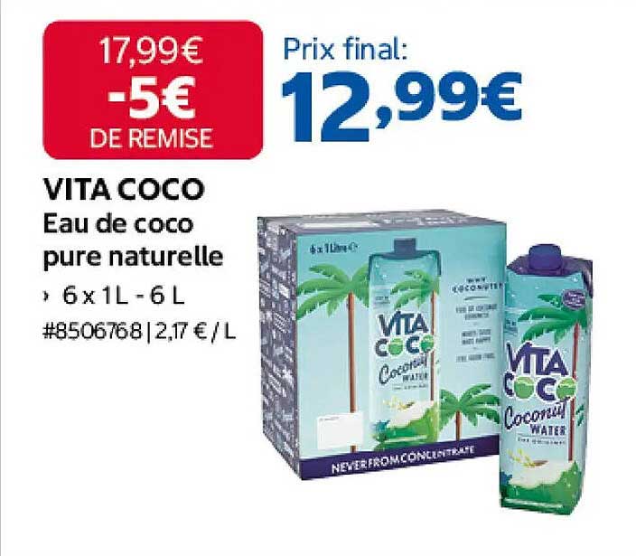 VITA COCO Eau de coco pure naturelle