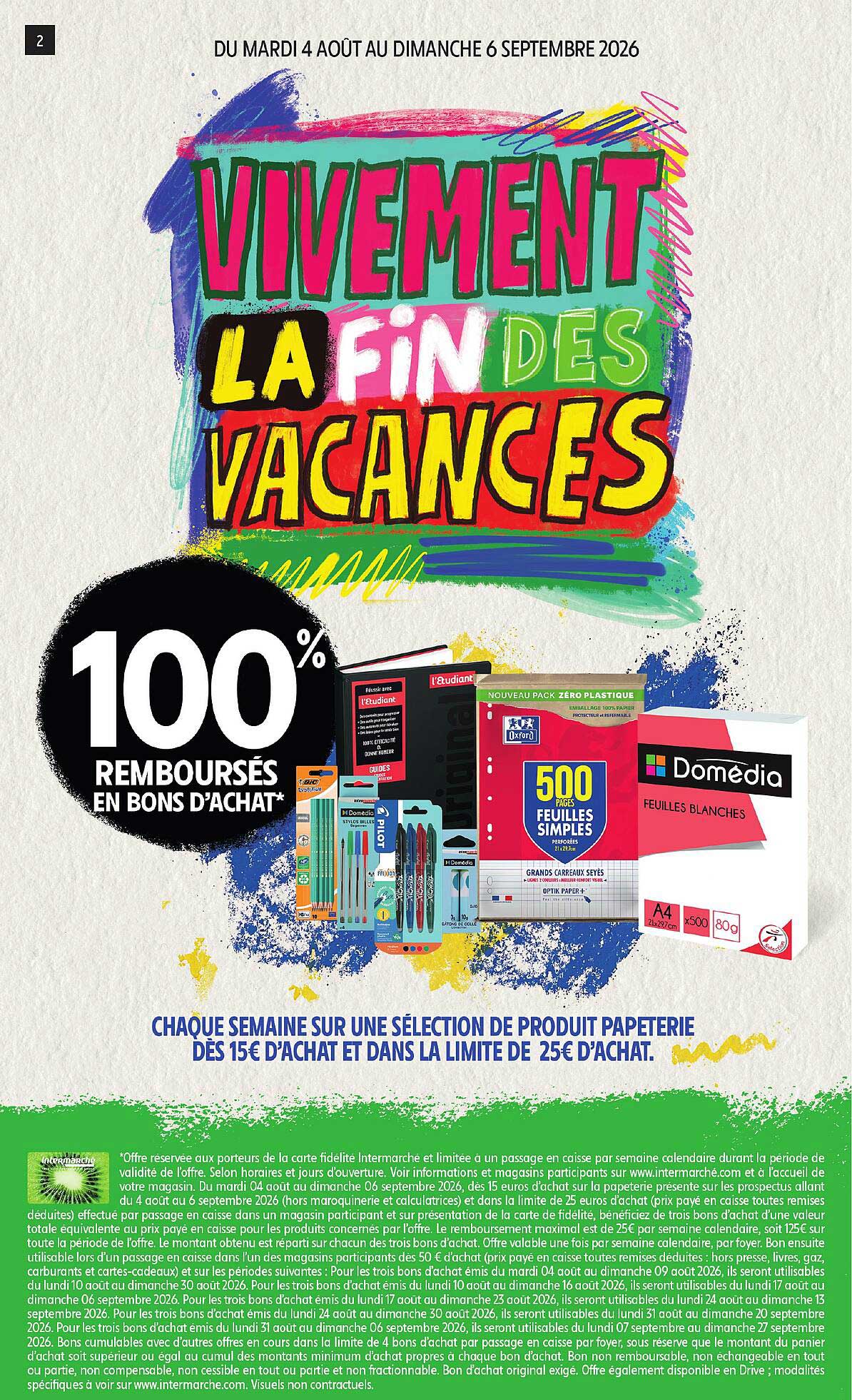 VIVEMENT LA FIN DES VACANCES