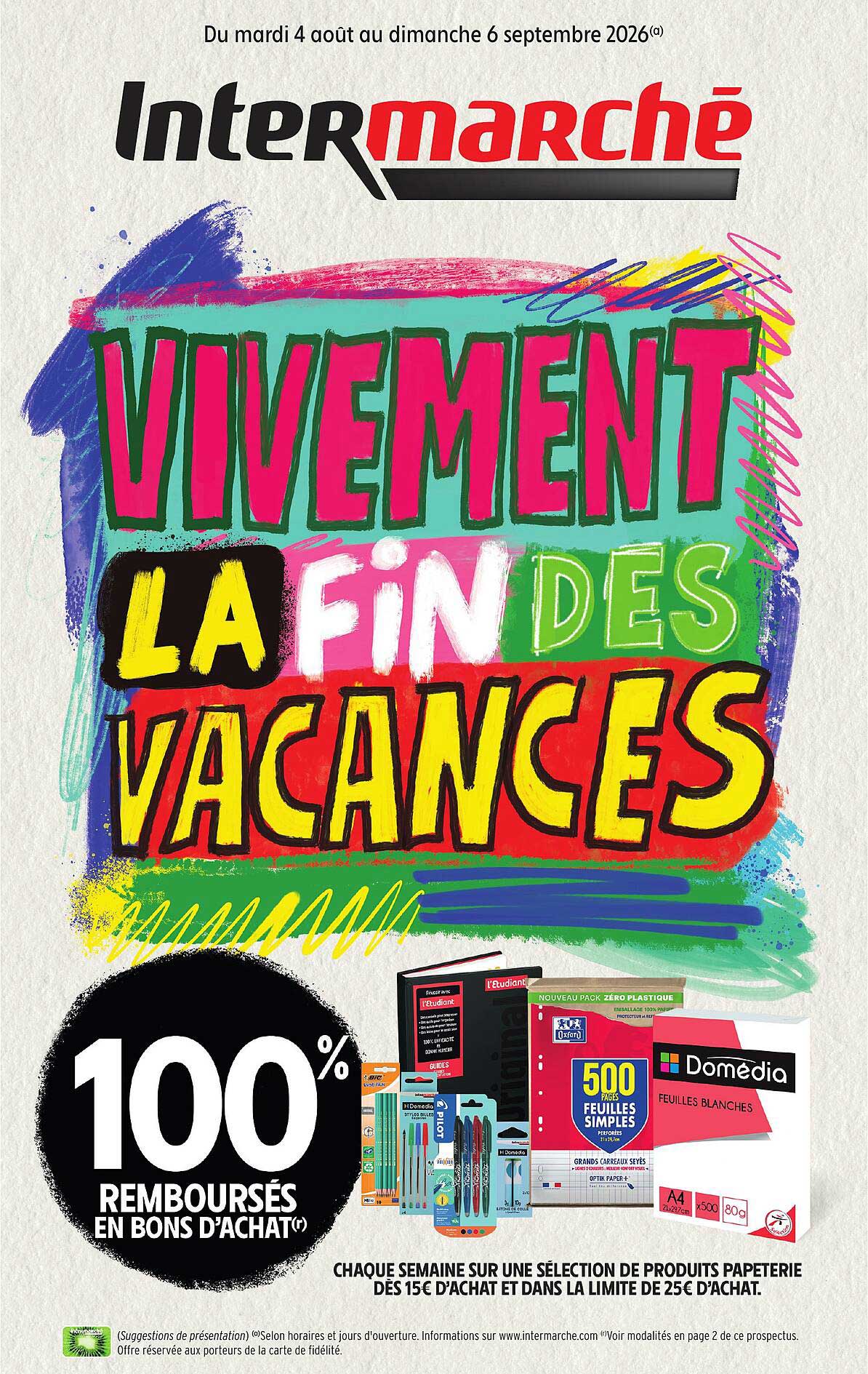 VIVEMENT LA FIN DES VACANCES