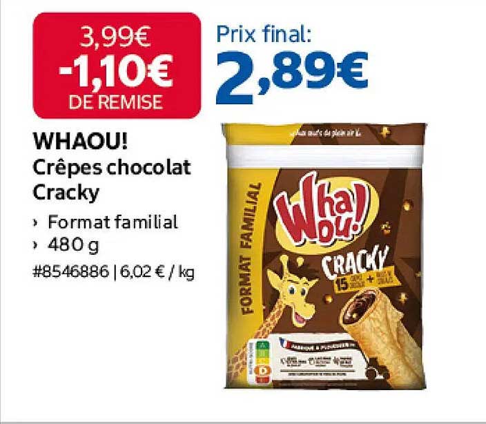 WHAOU! Crêpes chocolat Cracky