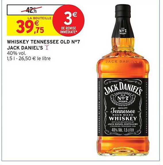 WHISKEY TENNESSEE OLD N°7 JACK DANIEL'S