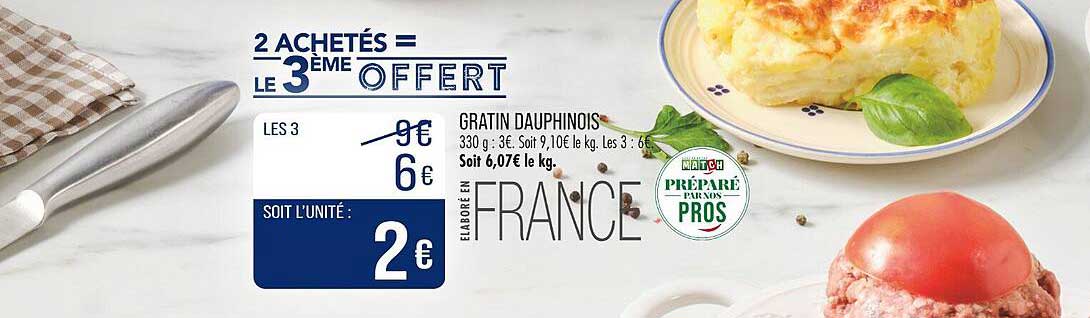2 ACHETÉS = LE 3ᵉ OFFERT