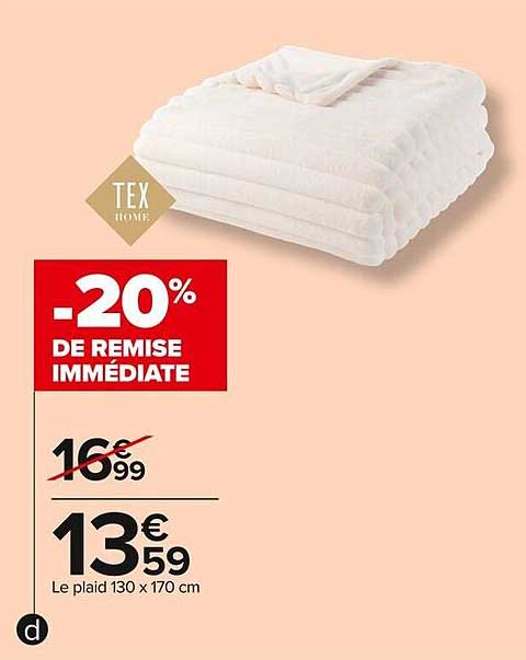 -20% DE REMISE IMMÉDIATE