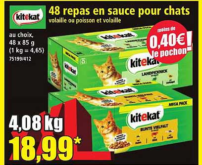 48 repas en sauce pour chats