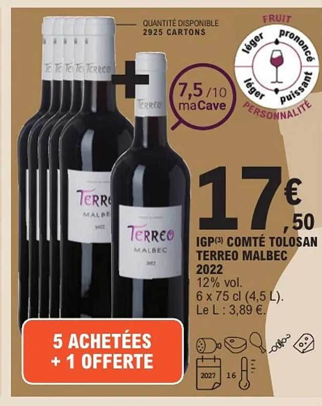 5 ACHETÉES + 1 OFFERTE