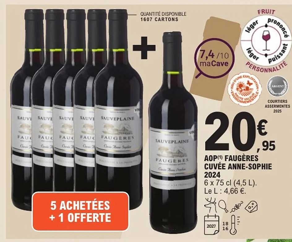 5 Achetées + 1 Offerte