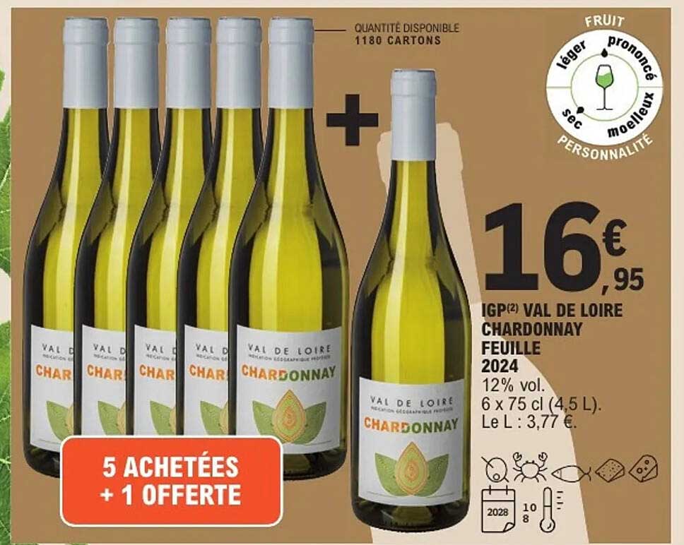 5 ACHETÉES + 1 OFFERTES