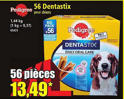 56 Dentastix pour chiens