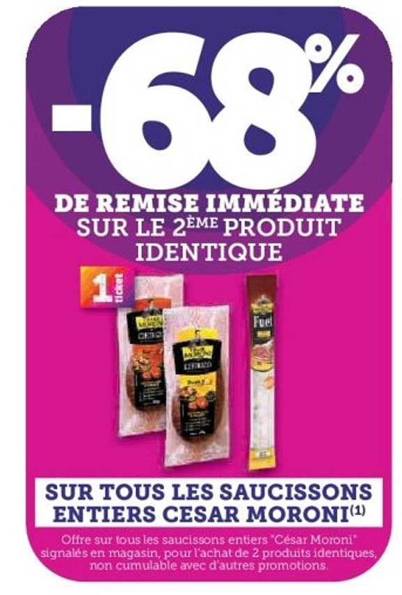 -68% DE REMISE IMMEDIATE SUR LE 2ÈME PRODUIT IDENTIQUE