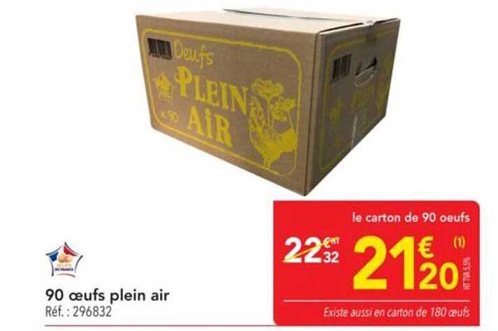 90 œufs plein air