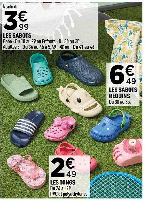 À partir de 3€99 LES SABOTS