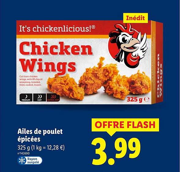 Ailes de poulet épicées