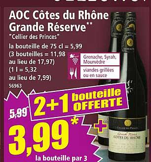 AOC Côtes du Rhône Grande Réserve** "Cellier des Princes"
