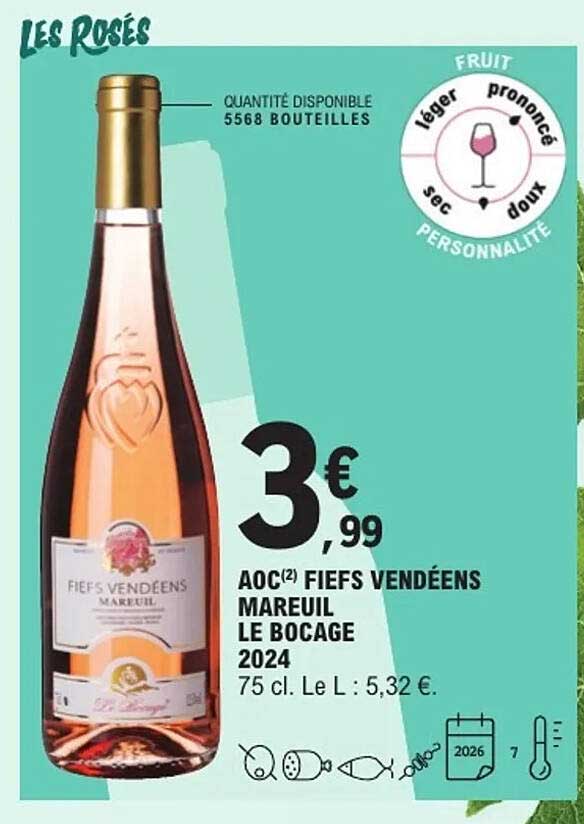 AOC(2) Fiefs Vendéens Mareuil Le Bocage 2024