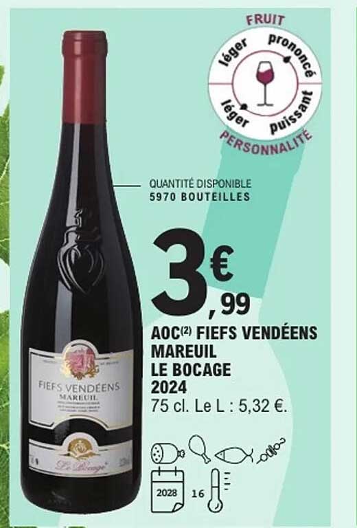 AOC(2) Fiefs Vendéens Mareuil Le Bocage 2024