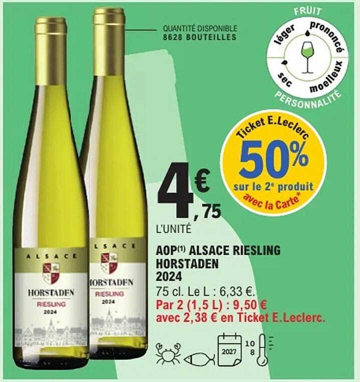AOP(*) ALSACE RIESLING HORSTADEN 2024
