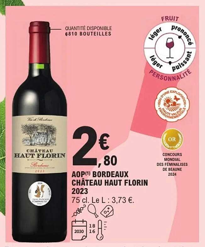 AOP Bordeaux Château Haut Florin 2023
