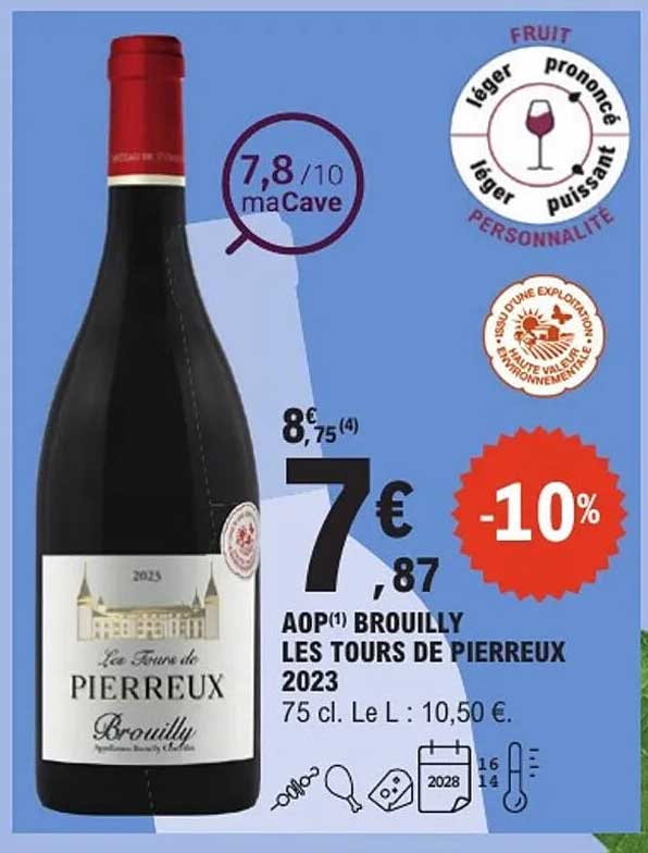 AOP Brouilly Les Tours de Pierreux 2023