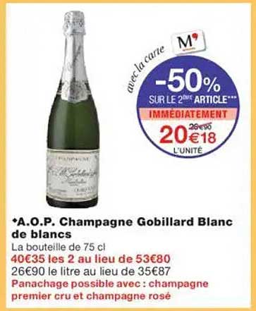 A.O.P. Champagne Gobillard Blanc de blancs