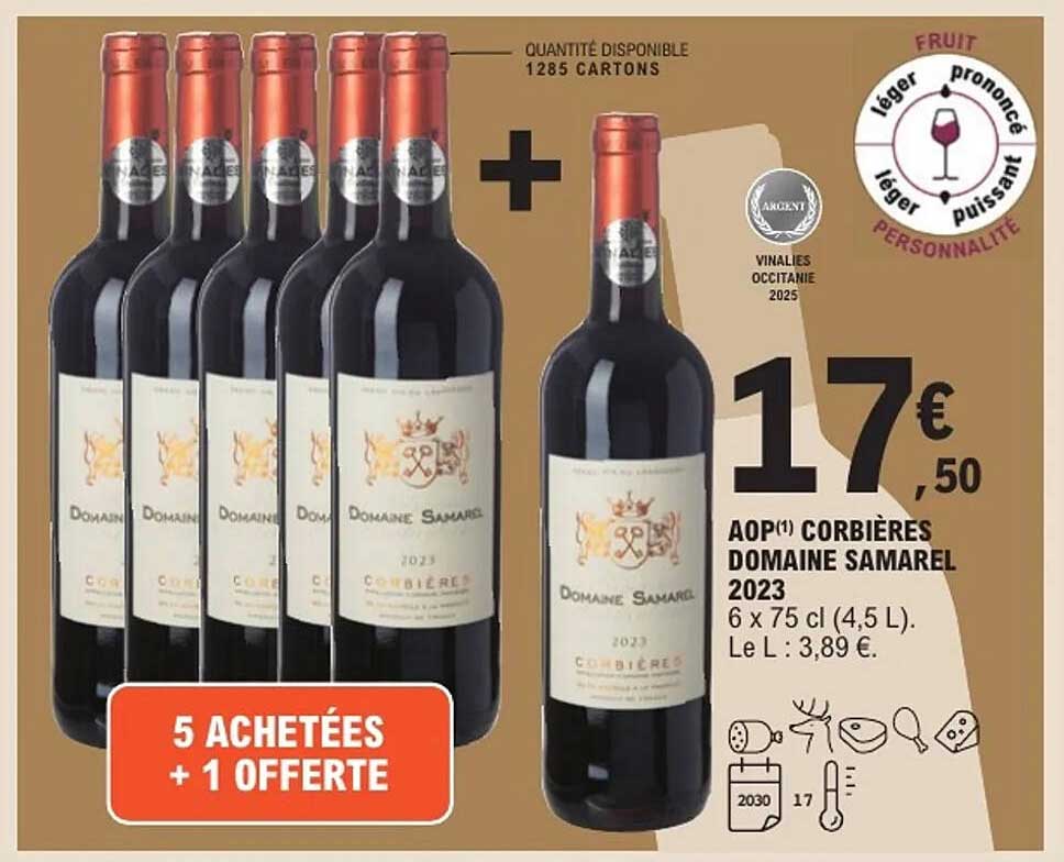 AOP Corbières Domaine Samarel 2023