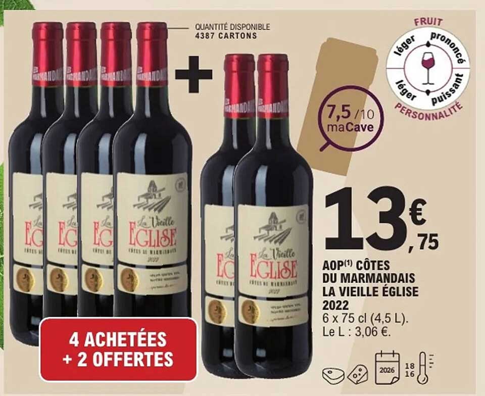 AOP Côtes du Marmandais La Vieille Église 2022