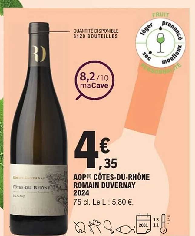 AOP CÔTES-DU-RHÔNE ROMAIN DUVERNAY 2024