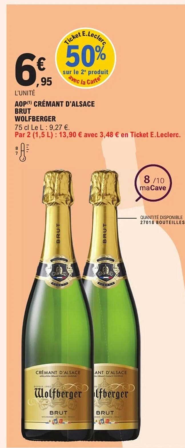 AOP Crémant d'Alsace Brut Wolfberger