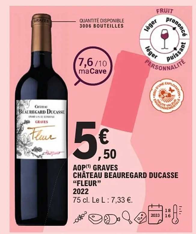 AOP Graves Château Beauregard Ducasse "Fleur" 2022