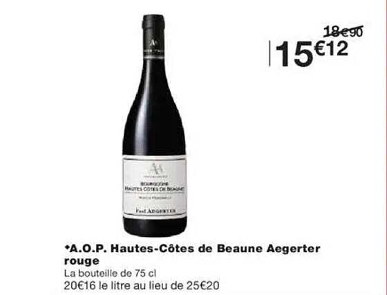 A.O.P. Hautes-Côtes de Beaune Aegerter rouge