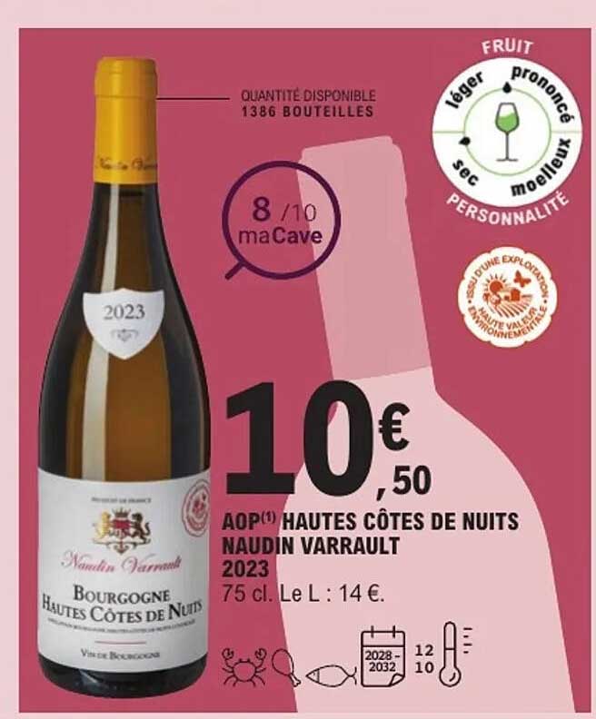 AOP Hautes Côtes de Nuits Naudin Varrault 2023
