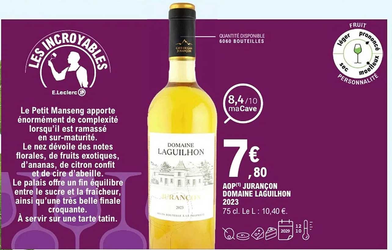 AOP Jurançon Domaine Laguilhon 2023