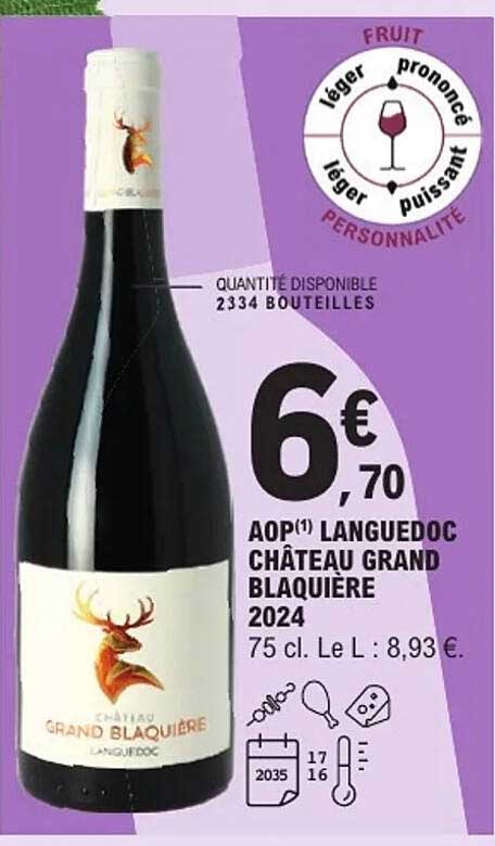 AOP Languedoc Château Grand Blaquière 2024