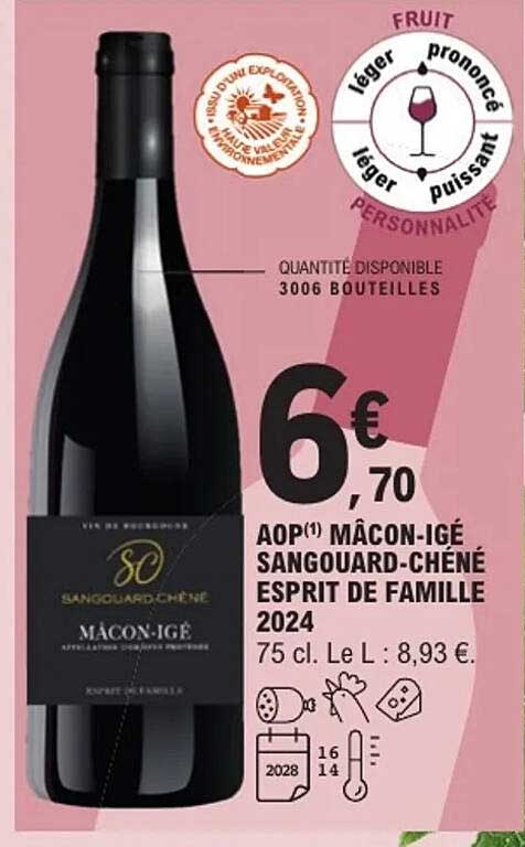 AOP Mâcon-Igé Sangouard-Chêne Esprit de Famille 2024