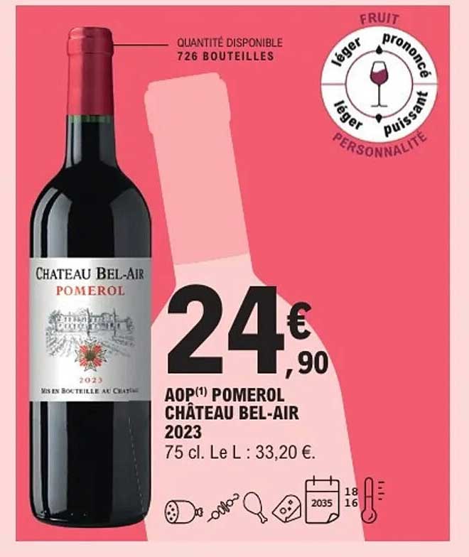 AOP Pomerol Château Bel-Air 2023