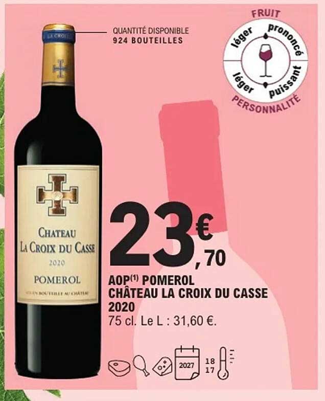 AOP Pomerol Château La Croix du Casse 2020