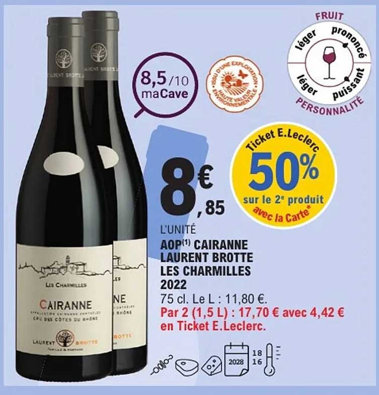 AOP(1) Cairanne Laurent Botte Les Charmilles 2022